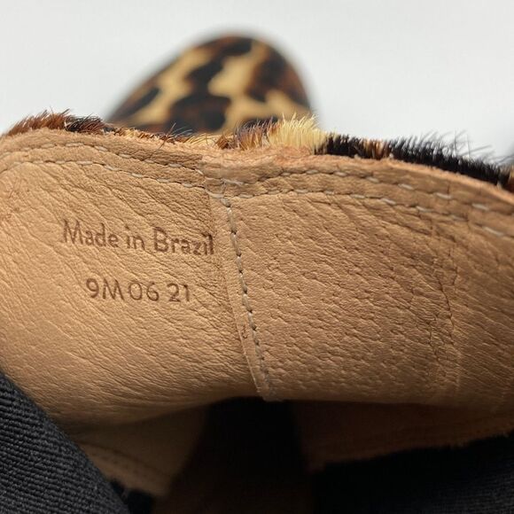 NWT Jack Rogers Margot Leopard Calf Fur Boots Size 9M Made in Brazil - Picture 10 of 11